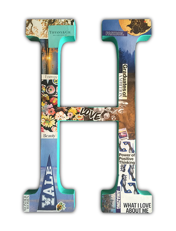 Paper Mache assorted letters